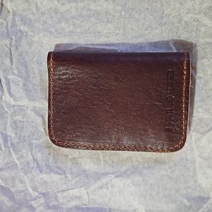 Portland Leather Goods Vertical Bifold Wallet Brown Thick Cowhide